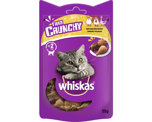 Katzensnack whiskas Trio Crunchy Geflügel 55 g