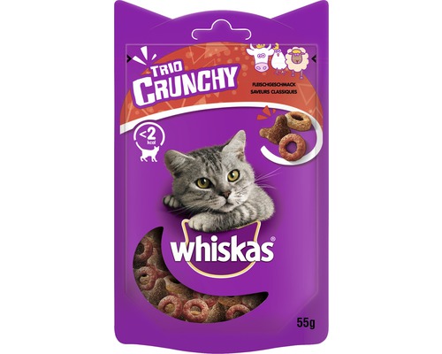 Katzensnack whiskas Trio Crunchy Fleisch 55 g