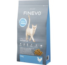 Katzenfutter trocken FINEVO Sterilised Cat Huhn 10 kg-thumb-0