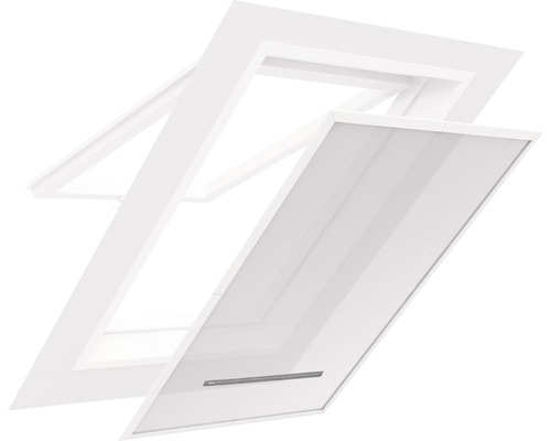 Fliegengitter home protect für Dachfenster mit Sonnenschutz ohne Bohren grau 140x170 cm