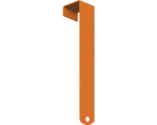 Türhaken Stahl orange und gelb 173x24x20 mm 2 Stück