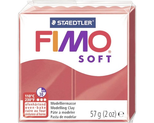 Fimo Soft kirschrot 57g