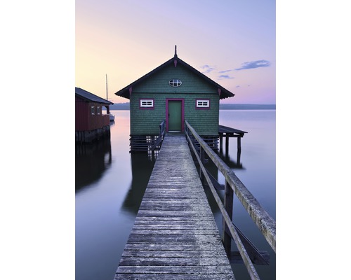 Fototapete Vlies Das grüne Bootshaus 4-tlg. 200 x 280 cm