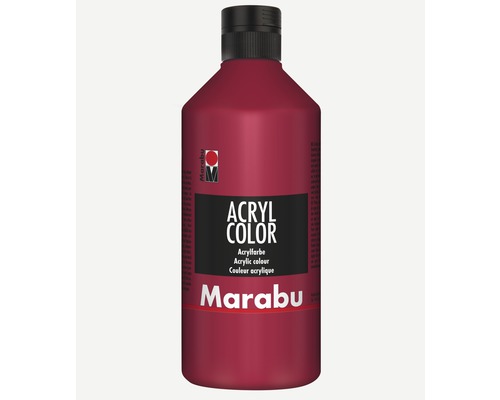 Marabu Künstler- Acrylfarbe Acryl Color 032 karminrot 500 ml