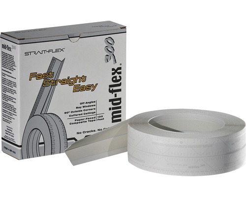 PROTEKTOR MID-FLEX 300 Eckschutzprofil papierkaschiert für Trockenbau für Putzstärke 1 mm 30,5 m x 38 mm