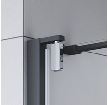 Eckeinstieg Drehtür Breuer Europa Design 100x100 cm Klarglas Profilfarbe schwarz-thumb-3