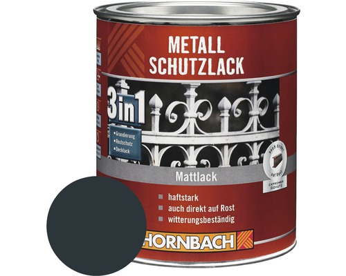 HORNBACH Metallschutzlack 3in1 matt anthrazit 2,5 L-0