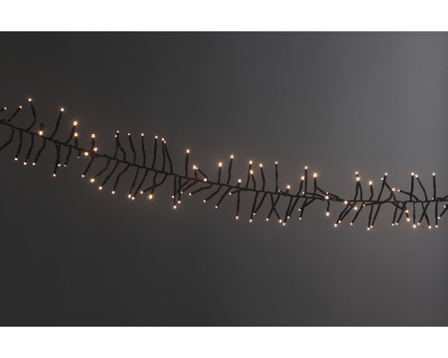 LED Büschellichterkette Lafiora 6 m + 5 m Zuleitung 768 LEDs Lichtfarbe warmweiß inkl. Timer