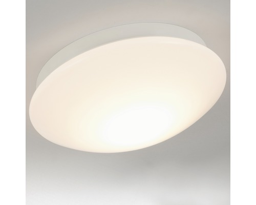 LED Badezimmer Deckenleuchte IP44 12W 1200 lm 3000 K warmweiß HxØ 95x290 mm Elara weiß