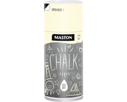Sprühlack Kreidespray Chalk yellow 150 ml-0