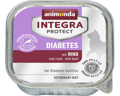 Katzenfutter nass animonda Protect Diabetes mit Rind 1 Pack 16x100 g-0