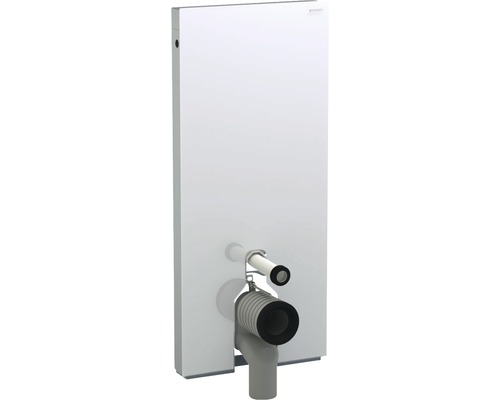 Geberit Monolith Sanitärmodul für Stand-WC 101 cm mit P-Anschlussbogen, Wasseranschluss seitlich 131.033.SI.5 weiß