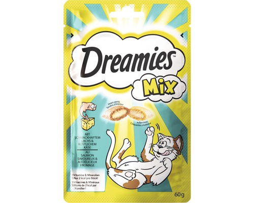 Katzensnack Dreamies Mix mit Lachs und Käse 60 g