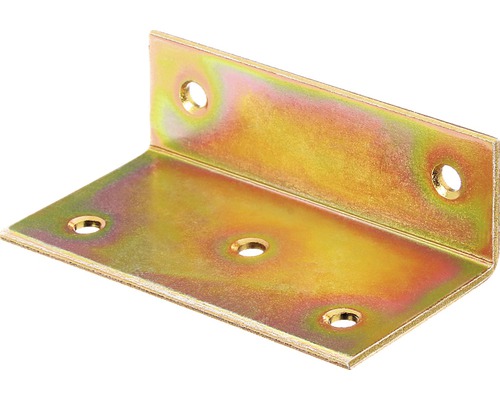 Breitwinkel 40 x 25 x 75 mm, galv. gelb verzinkt, 1 Stück