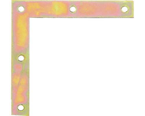 Möbelwinkel 100 x 100 x 10 mm, galv. gelb verzinkt, 1 Stück