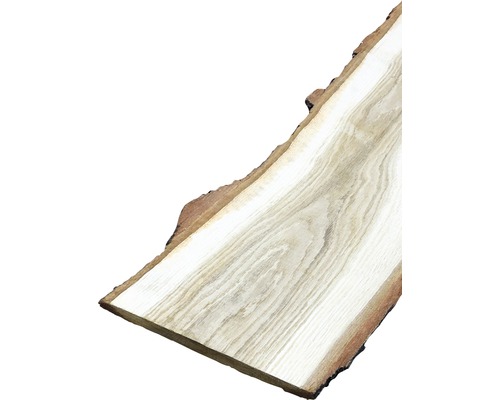 Massivholzbrett Eiche beidseitig unbesäumt mit Baumkante 22x150-250x2800-3100 mm