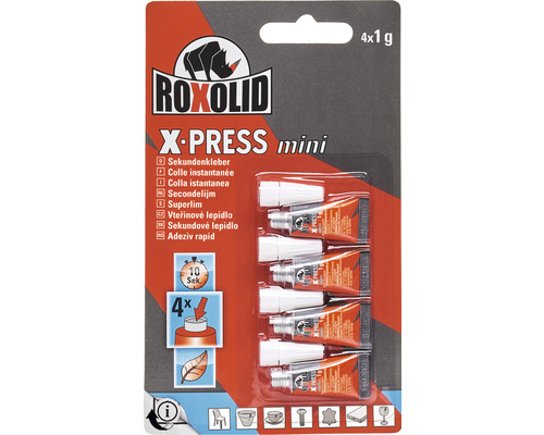 ROXOLID X-PRESS Mini - Sekundenkleber 4x 1 g-0