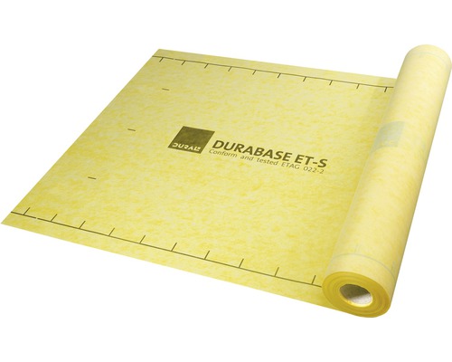 Abdichtungsmatte Dural Durabase ETAG geprüft CI ET-S gelb 100 cm 30m Rolle