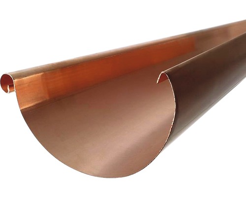 Zambelli Dachrinne Kupfer halbrund NW 127 mm 3000 mm-0
