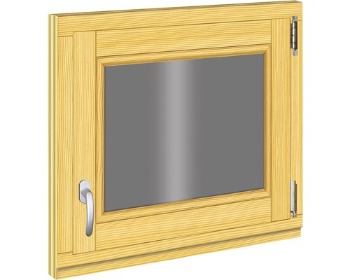 Holzfenster Fichte 680x580 mm DIN Rechts