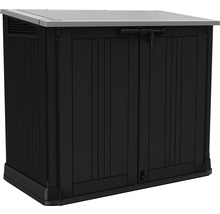 Garten-Gerätebox, Mülltonnenbox Keter Store-it-out Prime inkl. Gasdruckfedern 132 x 71,5 x 113,5 cm schwarz-grau-thumb-1