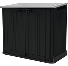Garten-Gerätebox, Mülltonnenbox Keter Store-it-out Prime inkl. Gasdruckfedern 132 x 71,5 x 113,5 cm schwarz-grau-thumb-0