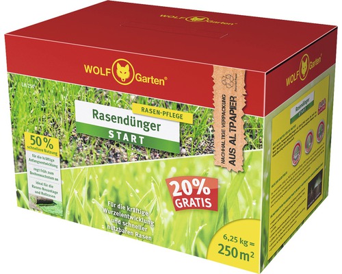 Rasendünger START WOLF-Garten 6,25kg 250 m²