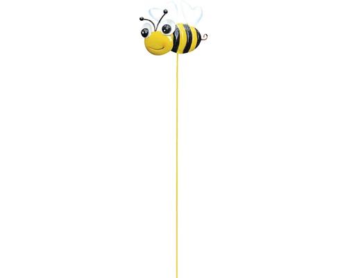 Dekostab Gartenstecker Biene H 75 cm gelb