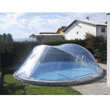 Pool Abdeckung Planet Pool Cabrio Dome transparent für breiten Handlauf Ø 500 cm-thumb-3