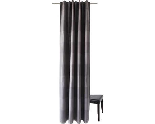 Vorhang mit Gardinenband Galdin Stripe grau 140x245 cm