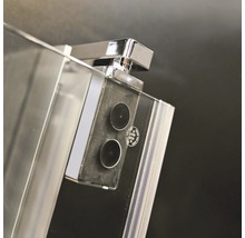 Drehfalttür für Seitenwand Breuer Europa Design 100 cm Anschlag rechts Klarglas Profilfarbe chrom-thumb-3