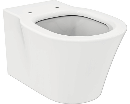 Wand-WC Ideal Standard Connect Air Tiefspüler ohne Spülrand Aquablade weiß mit Beschichtung ohne WC-Sitz E0054MA