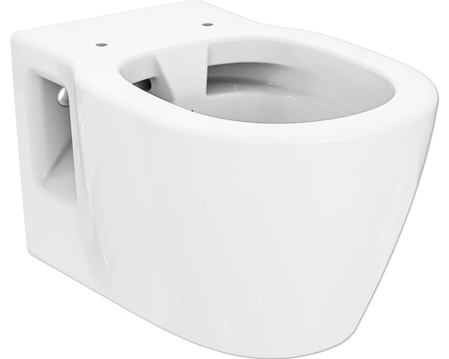 Wand-WC Ideal Standard Connect Tiefspüler ohne Spülrand weiß mit Beschichtung ohne WC-Sitz E8174MA