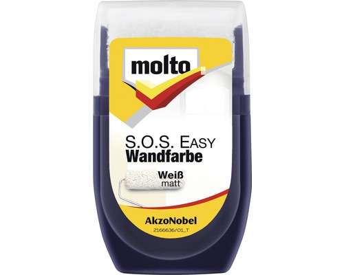 MOLTO S.O.S. Easy Wandfarbe weiß 30 ml