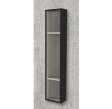 Wandregal Baden Haus Armonia 100x20 cm schwarz fertig montiert-thumb-1