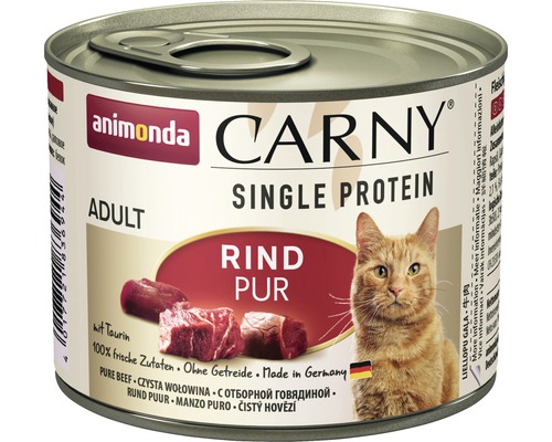 Katzenfutter nass animonda CARNY Single Rind pur 200 g