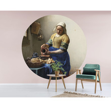 Fototapete Vlies Jan Vermeer Dienstmagd mit Milchkrug Ø 95 cm-thumb-2