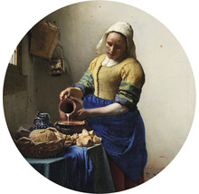 Fototapete Vlies Jan Vermeer Dienstmagd mit Milchkrug Ø 190 cm-thumb-0