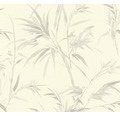 Vliestapete 373762 Sumatra Floral Grau Weiß