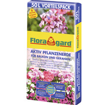 Aktiv-Pflanzenerde Erde Floragard (51 Sack x 50 Liter=2,55 m³) 1 Palette-thumb-1