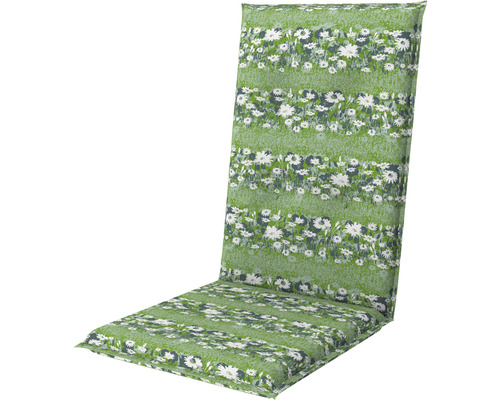 Stuhlauflage 122 x 52 x 8 cm 50 % Baumwolle, 50 % Polyester grün