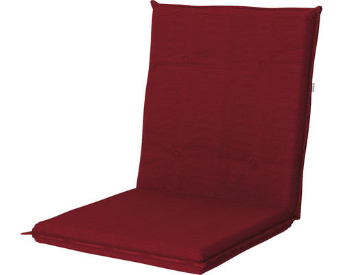 Stuhlauflage 100 x 48 x 6 cm rot