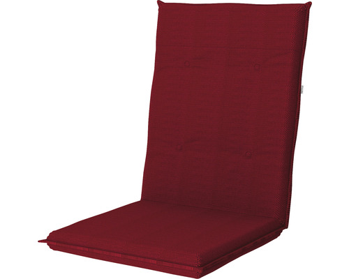 Stuhlauflage 110 x 48 x 6 cm rot