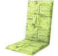 Stuhlauflage 118 x 48 x 5 cm 50 % Baumwolle, 50 % Polyester grün