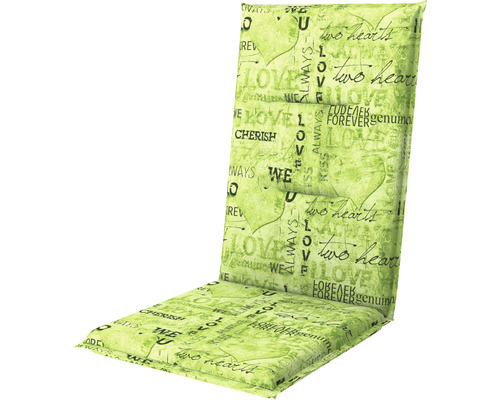 Stuhlauflage 118 x 48 x 5 cm 50 % Baumwolle, 50 % Polyester grün