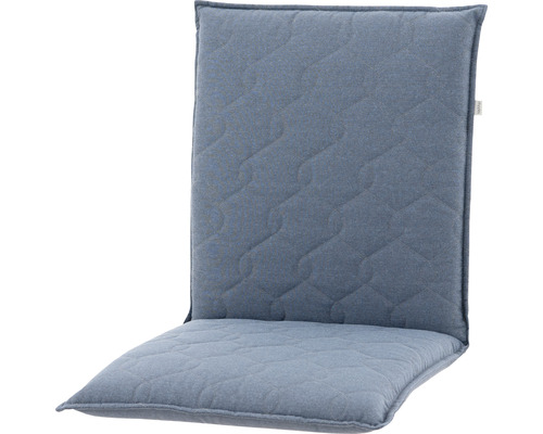 Stuhlauflage 100 x 48 x 7 cm 50 % Baumwolle, 50 % Polyester blau