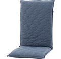 Stuhlauflage 110 x 48 x 7 cm 50 % Baumwolle, 50 % Polyester blau