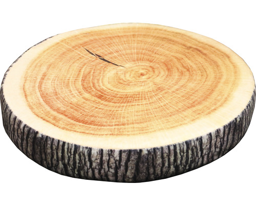 Kissen Sitzkissen Holz 100 % Polyester braun