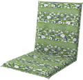 Stuhlauflage Niedriglehner MOTION XL 100 x 52 x 8 cm 50 % Baumwolle, 50 % Polyester grün