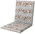 Stuhlauflage Niedriglehner MOTION XL 100 x 52 x 8 cm 50 % Baumwolle, 50 % Polyester grau